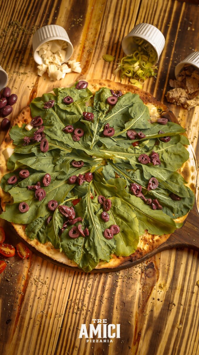 Pizza Sorella Atum · massa fininha e crocante